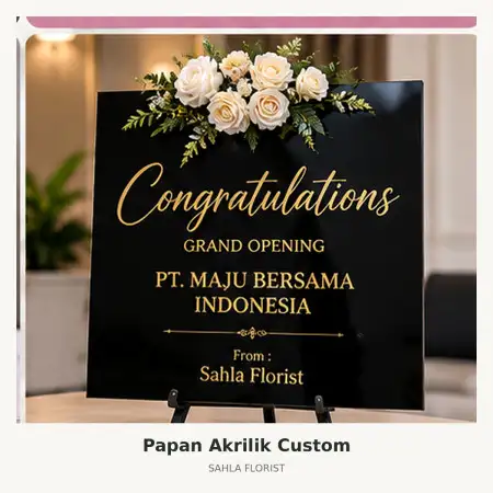 Papan Bunga Akrilik Indragiri Hilir